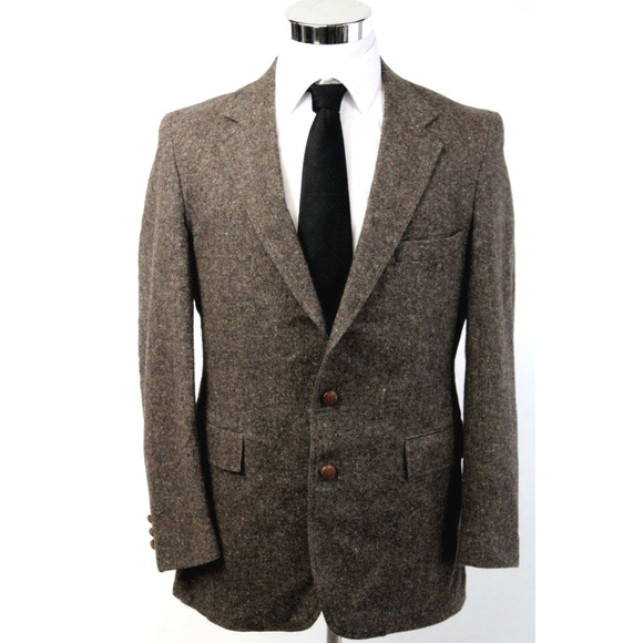 Levi's Other - LEVIS Vintage Tailored Classics Tweed Wool Blazer Jacket Sport Coat Mens 42 R